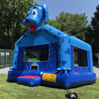 Château gonflable pour enfants, motif chien de dessin animé, très populaire, pour fêtes