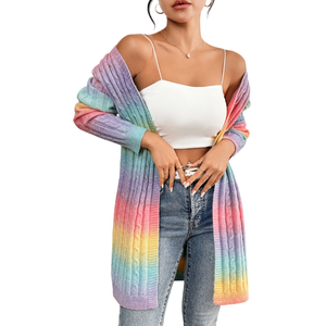 <span class=keywords><strong>Cardigan</strong></span> in <span class=keywords><strong>pile</strong></span> a maniche lunghe da <span class=keywords><strong>donna</strong></span> in maglia Casual stile coreano estivo in stile Y2K Set di maglione invernale personalizzato OEM - Product Image 5