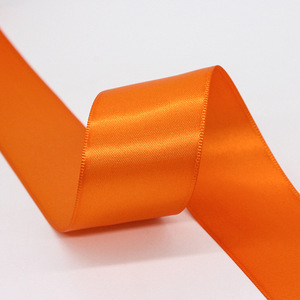 FangZHI 4Cm Double Sided Polyester Satin Ribbon Solid Color Woven For DIY Hair Accessory Gift Packaging Bouquet Material - Product Image 4