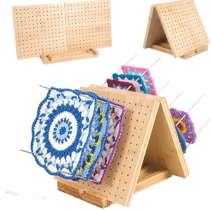 กระดานถักโครเชต์ไม้ทรงสี่เหลี่ยมอเนกประสงค์สำหรับงานประดิษฐ์ - Product Image 5