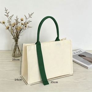 Bolsas de Tela de Algodón Resistentes y Reutilizables, Bolsa de Algodón Grueso para Uso Diario, Compras y Bolsa de Lona de Algodón Ecológica - Product Image 3