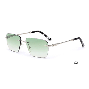 Venta al por mayor de alta calidad de tendencia Retro sin montura gafas de sol polarizadas para hombre Lunettes De Soleil, Lentes De Sol Hombre - Product Image 4