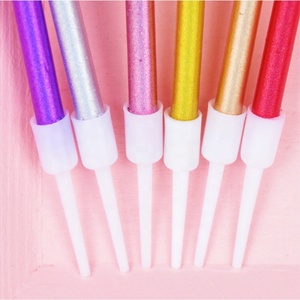 Fancy Gold Trang Trí Long Lanh Các Loại Khác Nhau Của Bánh Sinh Nhật Nến Gói Đơn - Product Image 6