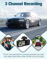 Caméra de tableau de bord HD 1080P WiFi pour voiture, enregistreur avant et arrière, surveillance de stationnement 24h/24, vision nocturne, DVR automobile