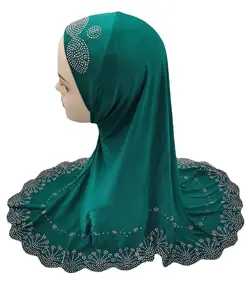 H0112 Muhaban Large diamond shaped hot drilling hat malay gauze scarf headband hat Dubai muslim women hijab