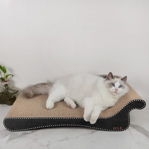 <b>Cat</b> Scratching Post Chaise Lounge Solid Color Corrugated Paper Small Medium Large Wear Resistant <b>Cat</b> <b>Sofa</b> Protection Product - Product Image 1