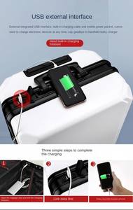 Valise à cadre en aluminium Offre Spéciale légère Spinner TSA Combination Lock Cabin Trolley Sacs en métal pour bagages de voyage faciles - Product Image 3