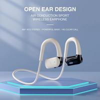 Écouteurs de sport à conduction osseuse Bluetooth à oreille ouverte écouteurs à conduction d'air sans fil résistants à la sueur pour les entraînements et la course à pied