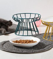 Étagère de rangement en fil métallique pour contenir les bols d'animaux de compagnie, écologique, fabrication chinoise, prix direct d'usine, meilleure qualité