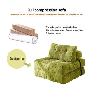 Umwelt freundliches großes Hunde bett Sofa Menschliches Haustier bett Tragbares Kompression ssofa Hunde matte Klappbarer bequemer Vakuum-Roll beutel - Product Image 4