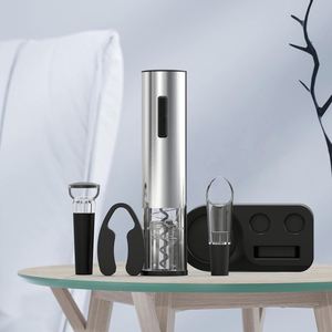 Professional Manufacturer Stainless Steel Lithium Rechargeable Electric Corkscrew Wine Bottle <b>Opener</b> Set Opening Pouring - Product Image 3