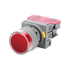 สวิตช์กดแบบมีไฟ LAY6F-10D ขนาด 22 มม. แบบโลหะ พร้อมไฟ LED ล็อคตัวเองได้ รีเซ็ตได้ ป้องกันแรงกระแทก กระแสไฟ 10A 1NO พลาสติก LAY - Product Image 2