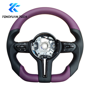 พวงมาลัยรถหนังแบบกำหนดเองสำหรับ BMW <span class=keywords><strong>F10</strong></span> F20 F15 F31 F30 F32 F36 E90 X1 X2 X3 X4 X5 M3 M4 E70ไม่มีถุงลมนิรภัย - Product Image 2