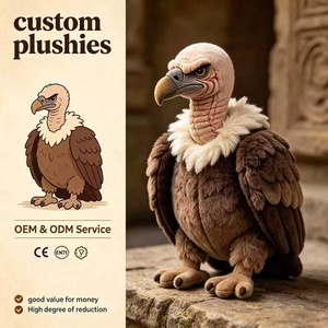 Peluche di gufo personalizzato all'ingrosso, bambola di peluche ad alta fedeltà, OEM ODM con certificazione CE EN71 - Product Image 1