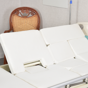 Cama de Enfermería Médica con manivela giratoria <span class=keywords><strong>lateral</strong></span> multifunción, cama de hospital para pacientes con UCI curvada completa, orinal para inodoro, cama de cuidado en el hogar - Product Image 4