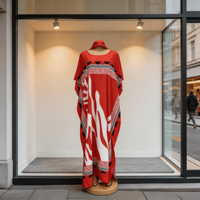 Voile japonais en polyester imprimé numérique floral personnalisé de haute qualité pour usage extérieur, pour filles et femmes soudanaises (Toub)