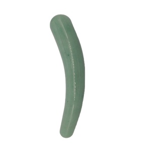 Varinhas de massagem aventurina natural, verde, jade, cristal curvo, brinquedo yoni para adulto - Product Image 1