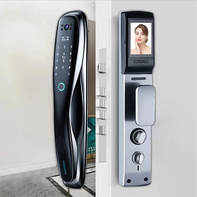 Cerradura de puerta totalmente automática, dispositivo de cierre con huella dactilar, Wifi, Smart Life, APP, S928MAX