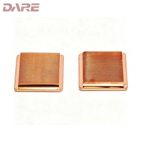 Dissipateur thermique léger et simple en métal, design minimaliste, en cuivre pur extrudé de précision pour l'électronique