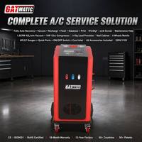 Máquina de Servicio de Aire Acondicionado Totalmente Automática GATmatic GM710A-YF, Recuperación, Recarga y Limpieza de R1234yf, Pantalla LCD, Impresión de Datos, 1.5CFM, 12cc, 1HP, Certificación CE