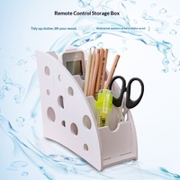Caja de Almacenamiento Plegable de PVC de 4 Niveles, Organizador de Escritorio Portátil para Bolígrafos, Control Remoto, Multifuncional para Sala de Estar, Oficina en Casa
