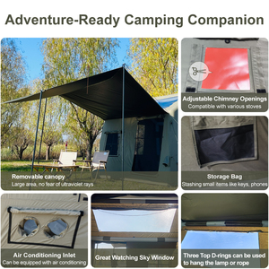 Tenda Tiup TOURUS 8.1 Meter Persegi dengan Kanopi 9.5 Meter Persegi, Penjualan Panas - Product Image 2