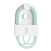 Câble de données à charge rapide PD60W en nylon tressé orange compatible avec les appareils Type-C 17/16/15