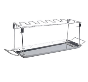 Estante para patas <span class=keywords><strong>de</strong></span> pollo asado, herramientas plegables, soporte <span class=keywords><strong>de</strong></span> <span class=keywords><strong>baquetas</strong></span> <span class=keywords><strong>de</strong></span> pollo <span class=keywords><strong>de</strong></span> Metal, sartenes <span class=keywords><strong>de</strong></span> carbón plateado, pierna <span class=keywords><strong>de</strong></span> Ala - Product Image 2
