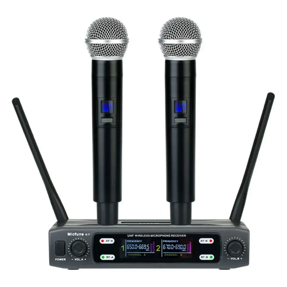 Convertidor de altavoz xlr Inalámbrico UHF profesional, transmisor de micrófono Digital con cable a inalámbrico