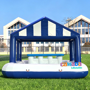 Bar flottant gonflable pour piscine, idéal pour les fêtes en plein air, respectueux de l'environnement, certifié CE, avec souffleur et kits de réparation pour piscine, été - Product Image 4