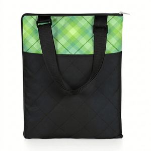 <b>Picnic</b> Tote 2-In-1 Waterproof Foldable Outdoor <b>Blanket</b> With Zipper Carry Bag Adjustable Strap Pocket Camping - Product Image 5