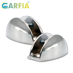 Soportes de Cristal <span class=keywords><strong>Garfia</strong></span> de 10 mm, Forma de Media Luna, Abrazaderas de Cristal de Aleación de Zinc, Ajustables y Duraderos - Product Image 5