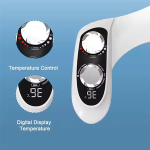 Toilet Seat <strong>Bidet</strong> Attachment Visible Temperature Dual Nozzle Feminine Rear Wash Self Cleaning <strong>Warm</strong>&amp;Cold <strong>Water</strong> Adjustable <strong>Sprayer</strong> - Product Image 2