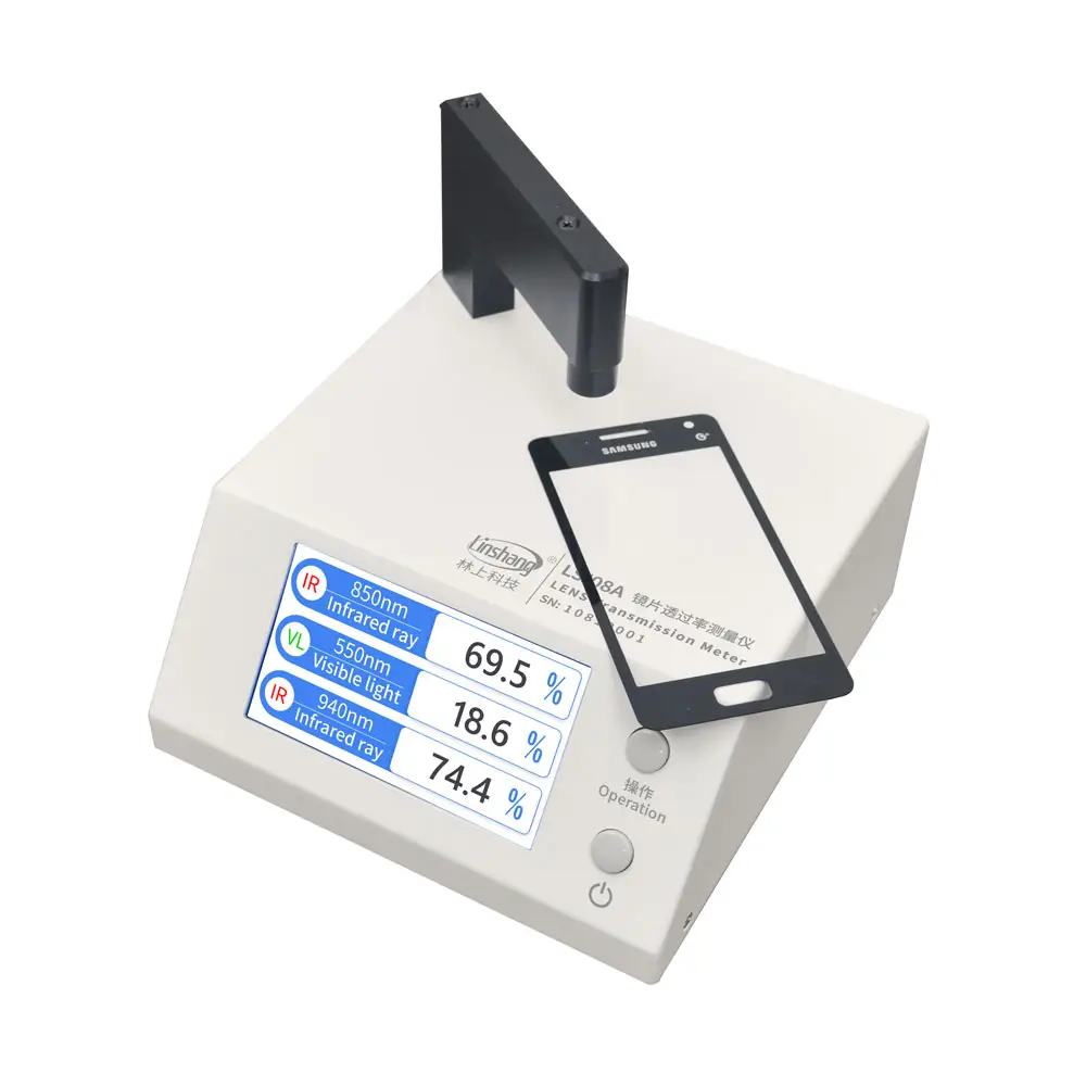 Linshang-Medidor de transmisión de Lentes de vidrio personalizado LS108A, para pantalla móvil, Telecontrol de proximidad, agujero de tinta infrarroja