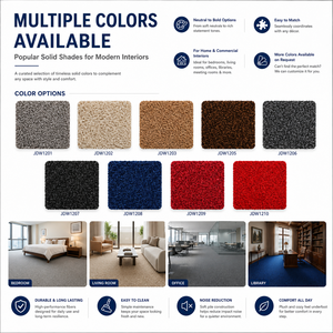Moquette mur à mur pour hôtel, moquette unie, moquette en laine tuftée, moquette classique rectangulaire, résistante aux taches - Product Image 5