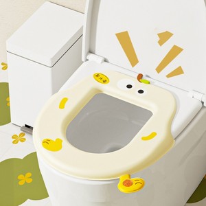 Mignon en forme de poire dessin animé enfants housse de siège de toilette doux rembourré siège d'entraînement de pot pour enfants avec expression faciale drôle - Product Image 5
