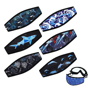 Fundas de Neopreno para Correas de Máscara de Buceo, Antideslizantes, Protectores de Cabello para Snorkel, Buceo, Natación y Deportes Acuáticos - Product Image 1
