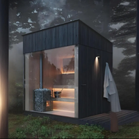 Baru panas portabel kayu ditembakan taman Sauna 1 orang desain pribadi portabel paling populer murah luar ruangan tradisional Sauna Finlandia