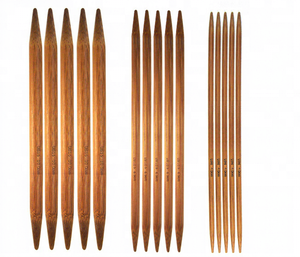 Kn018c carbonized đôi chỉ tre đan needles5 "/13cm - Product Image 1