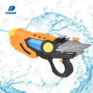 Pistola de agua de verano para niños, pistola de agua eléctrica automática, juguete para exteriores, juego de agua con luces, tiro de 10 metros