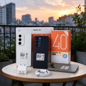 สมาร์ทโฟนขายดี spark40pro 5G หน้าจอโค้งเล็กน้อย กล้อง AI ปลดล็อคด้วยใบหน้าและลายนิ้วมือ ระบบ Android 15 รองรับซิมคู่ - Product Image 4