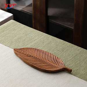 Bandeja de Madera para Frutas con Forma de Hoja, Hecha a Mano, Organizador de Postres, Plato de Madera, Decoración para el Hogar - Product Image 2