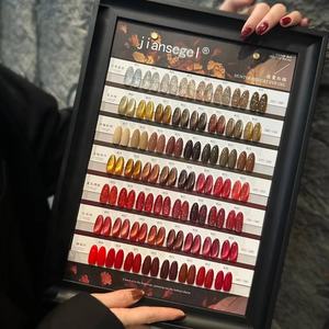 JIANSE Oeil de chat 56 couleurs Automne <span class=keywords><strong>et</strong></span> hiver Pratique Highlight Bonne petite ampoule Oeil de chat <span class=keywords><strong>Manucure</strong></span> Oeil de chat Gel d'huile pour ongles - Product Image 6