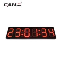 Jam dinding LED Digital 12 inci layar besar kualitas tinggi Timer maraton olahraga luar ruangan dengan fungsi Stopwatch hitung mundur