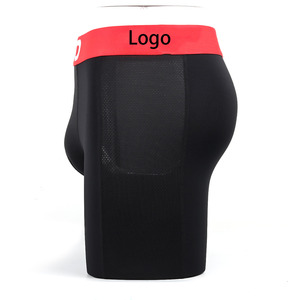New Compression Mens Workout Fitness Shorts Mens Underwear Custom Tight Breathable Men <strong>Boxer</strong> Brief Wholesale - Product Image 6