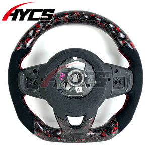 Accessoires de voiture pour BMW <span class=keywords><strong>Mini</strong></span> R56 F55 F56 <span class=keywords><strong>Cooper</strong></span> S <span class=keywords><strong>JCW</strong></span> R50 F57 R57 R55 F60 F54 <span class=keywords><strong>Volant</strong></span> en fibre de carbone forgée avec LED et indicateur de régime - Product Image 6