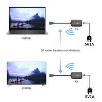 HOOMC Mini Extendeur HDMI sans fil 30M HD 1080p avec fonction Plug and Play