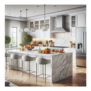 ミッドセンチュリー欧州製収納塗装ラミネート壁ラッカーキッチンキャビネットドアキッチン食器棚 - Product Image 1