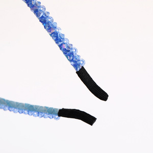 Accessoire de tête de style coréen - Bandeau pour cheveux en cristal double goutte d'eau super brillant, fait main et à la mode, pour filles - Lianzhou - Product Image 3