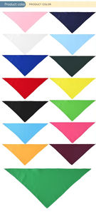 تخفيضات هائلة هدايا ترويجية بشعار مخصص مستلزمات حيوانات أليفة قطنية بطبقتين منقوشة منقوشة مثلث وشاح للكلاب - Product Image 4